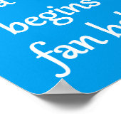 Poster Voyage De Mille Miles - Sarcastique Zen Phrase (Coin)