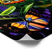 Poster Voyage de papillon Imaginaire (Coin)