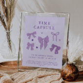 Poster Voyage de temps Capsule Violet Coquette Bow Annive