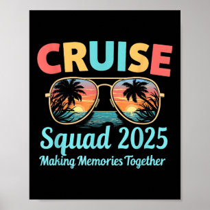 Poster Voyage d'été pour l'équipe de croisière 2025 pour