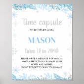 Poster Voyage d'hiver Onederland Anniversaire Heure Capsu (Devant)