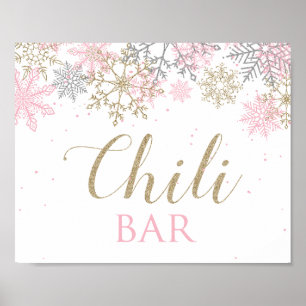 Poster Voyage d'hiver Wonderland Anniversaire Chili Bar