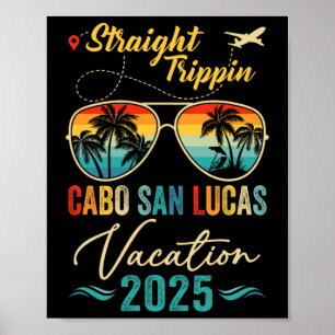 Poster Voyage droit Cabo San Lucas 2025 Famille Été