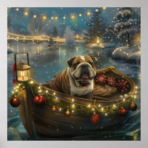 Poster Voyage du festival de Noël de Bulldog