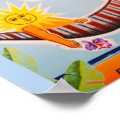 Poster Voyage en Amérique du Sud vintage (Coin)