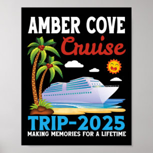 Poster Voyage en croisière à Amber Cove 2025 Créer des so