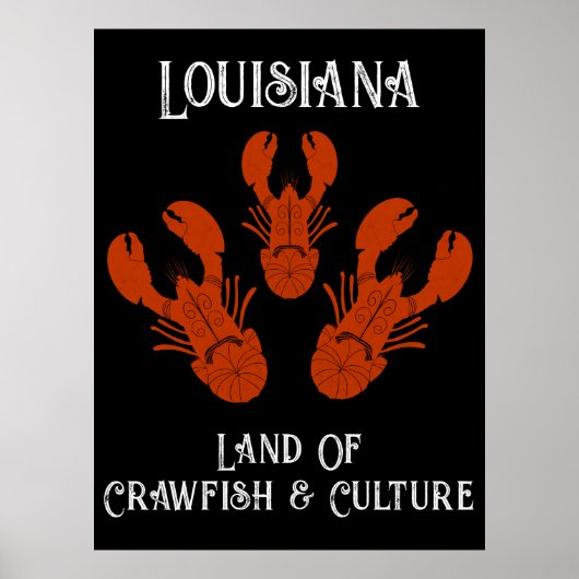 Poster Voyage en détresse Louisiane-Crawfish & Culture (Devant)