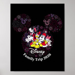 Poster Voyage en famille avec feu d'artifice 2026 Vacance