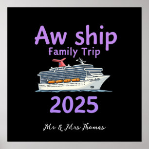 Poster Voyage en famille de bateau Aw 2025 Ultimate Cruis