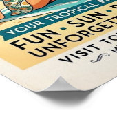 Poster Voyage en Floride des années 1960 (Coin)