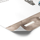 Poster Voyage En Voiture Rétro Sur La Photo Milestone (Coin)