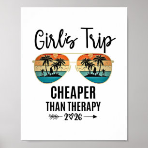 Poster Voyage entre filles moins cher qu'une thérapie 202
