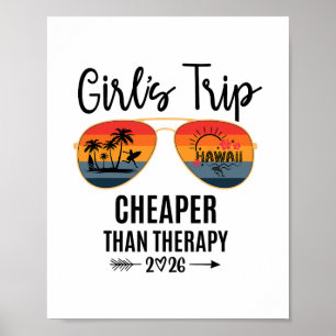 Poster Voyage entre filles moins cher qu'une thérapie 202