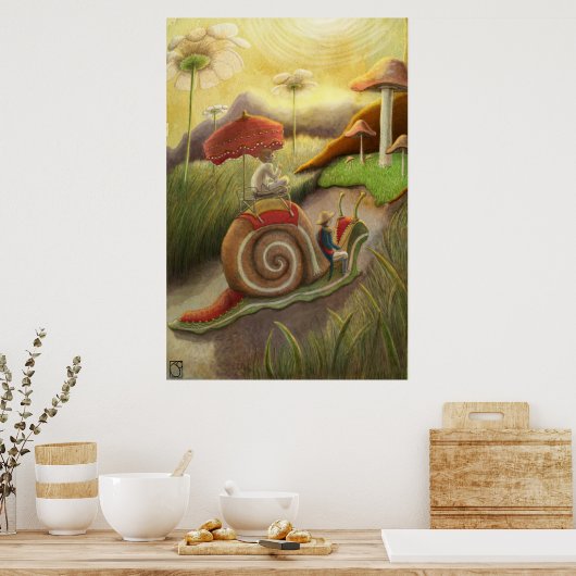 Poster Voyage Escargot (Cuisine)