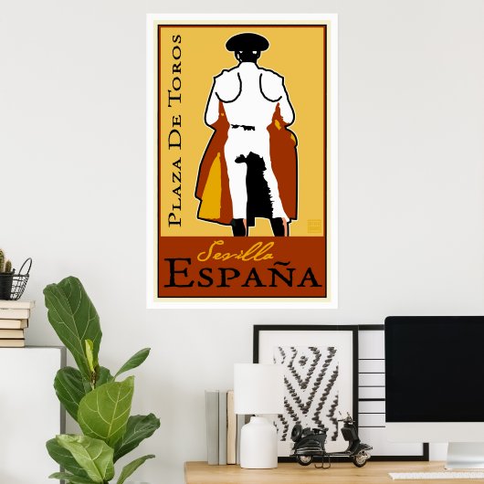 Poster Voyage Espagne (Bureau à domicile)