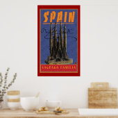 Poster VOYAGE Espagne-Gaudi (Cuisine)