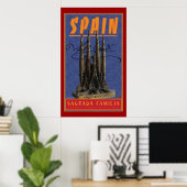 Poster VOYAGE Espagne-Gaudi (Bureau à domicile)