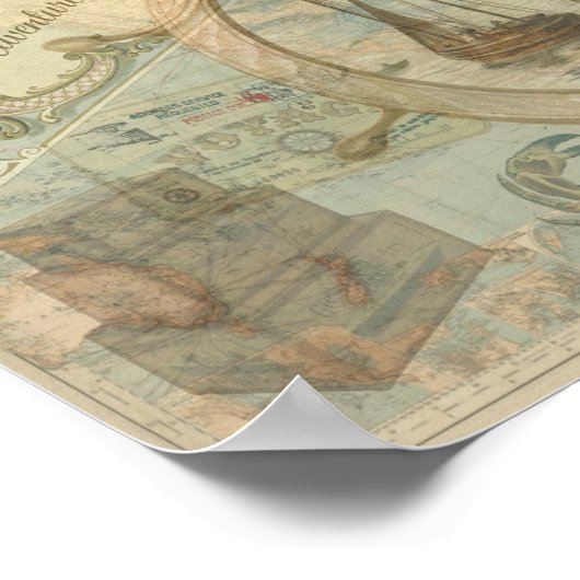 Poster Voyage, exploration et aventure (Coin)