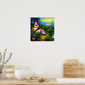 Poster Voyage Fantastique Papillon (Cuisine)