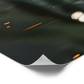 Poster Voyage festif de Noël beagle (Coin)