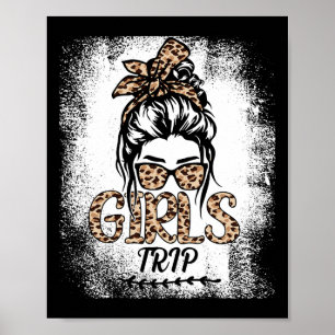 Poster Voyage Filles 2025 Chignon Méssy Léopard Meilleure