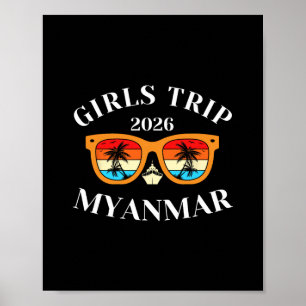 Poster Voyage Filles 2026 Myanmar Spring Break 2026 Crois