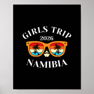 Poster Voyage Filles 2026 Namibie Vacances de printemps 2