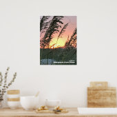 Poster Voyage | Floride - Coucher de soleil sur l'avoine  (Cuisine)