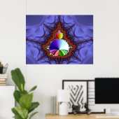 Poster Voyage fractal (Bureau à domicile)
