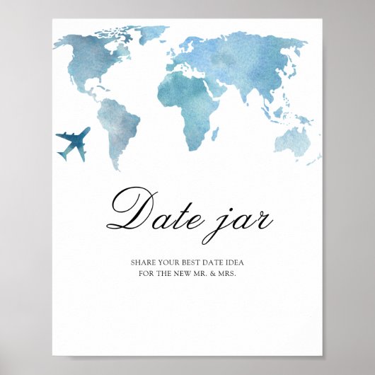 Poster Voyage - idées de soirée en amoureux. Pot de date (Devant)