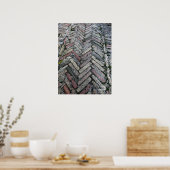 Poster Voyage | Italie - Pavés de rue Assisi (Cuisine)