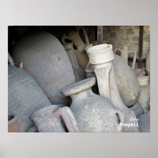 Poster Voyage | Italie - Pompeii Amphorae (Devant)