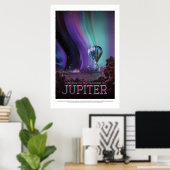Poster Voyage Jupiter Voir les Auroras NASA (Bureau à domicile)