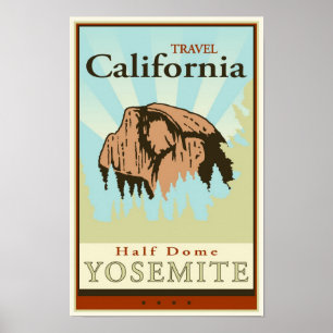 Poster Voyage la Californie