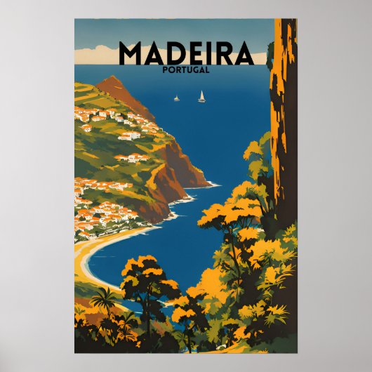 Poster Voyage Madeira Portugal (Devant)