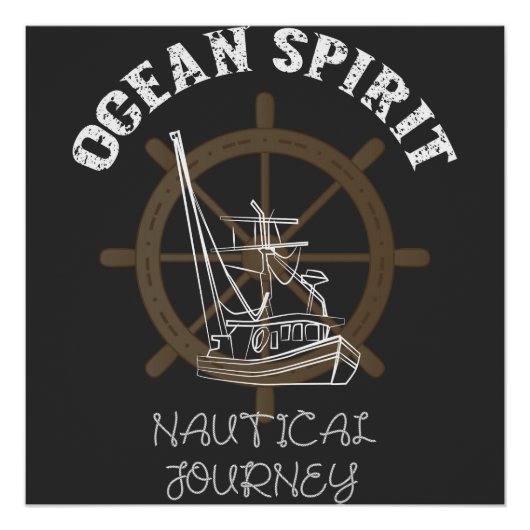 Poster Voyage nautique Ocean Spirit (Devant)