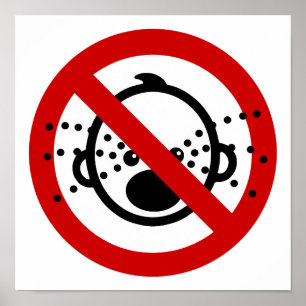 Poster VOYAGE NO Cry Baby ⚠ Aéroport thaïlandais ⚠