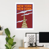 POSTER VOYAGE-NY, NY (Bureau à domicile)