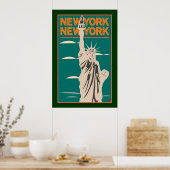 Poster VOYAGE-NY, NY Liberty (Cuisine)