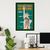 Poster VOYAGE-NY, NY Liberty (Bureau à domicile)