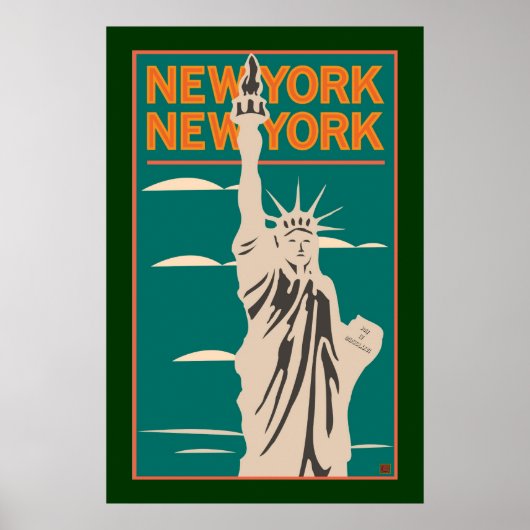Poster VOYAGE-NY, NY Liberty (Devant)