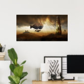 Poster Voyage sans fin | Steampunk Incroyable aventure (Bureau à domicile)