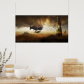 Poster Voyage sans fin | Steampunk Incroyable aventure (Cuisine)