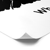 Poster Voyage shopping. Enregistrez les dépenses. Dépasse (Coin)