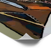 Poster Voyage ski vintage (Coin)