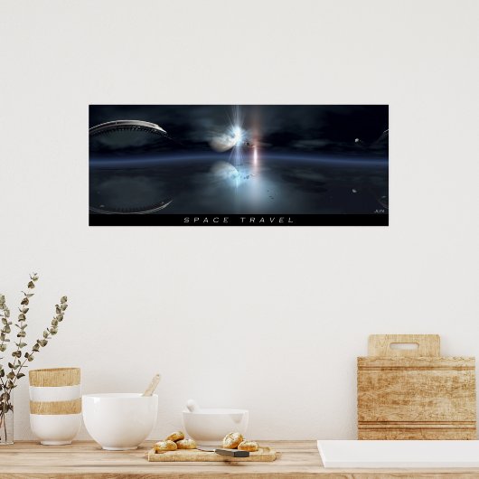 POSTER VOYAGE SPATIAL (Cuisine)