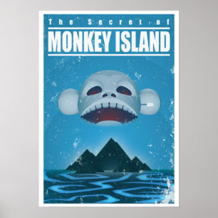 Poster Voyage sur l'île Monkey