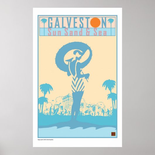 Poster VOYAGE-Texas-Galveston (Devant)