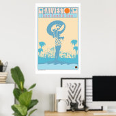 Poster VOYAGE-Texas-Galveston (Bureau à domicile)