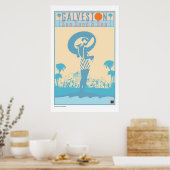 Poster VOYAGE-Texas-Galveston (Cuisine)